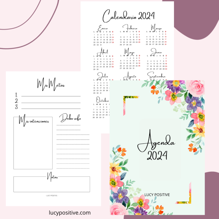 Agendas 2024 verde agua